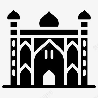瓦齐尔汗清真寺历史清真寺拉合尔地标图标图标