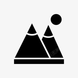 山太阳山太阳户外图标高清图片