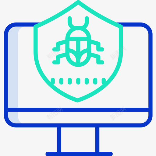 防病毒安全116轮廓颜色图标svg_新图网 https://ixintu.com 安全 轮廓 防病毒 颜色
