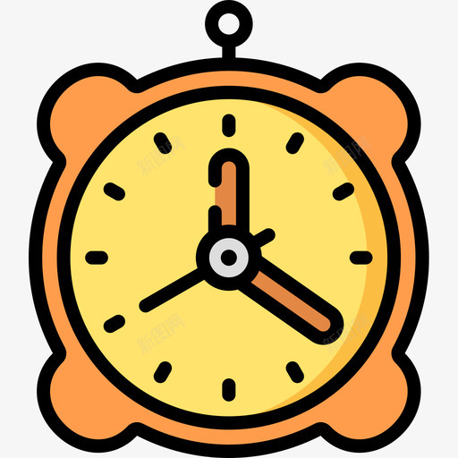 时钟24小时睡眠时间线性颜色图标svg_新图网 https://ixintu.com 24小时 时钟 时间 睡眠 线性 颜色