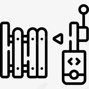 大门智能家居50线性图标图标