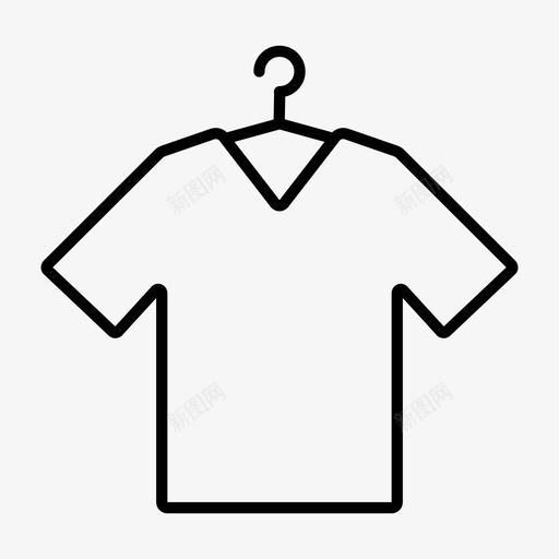 T恤衫衣服洗衣图标svg_新图网 https://ixintu.com 恤衫 洗衣 短袖 衣服 衬衫