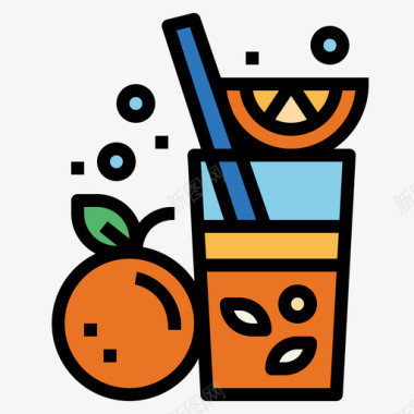 橙汁替代药物31原色图标图标