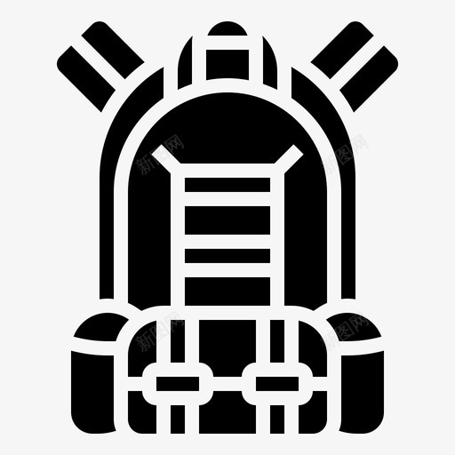 背包包装备图标svg_新图网 https://ixintu.com 军事 旅行 符号 背包 装备