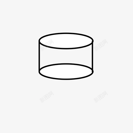 圆柱-1svg_新图网 https://ixintu.com 圆柱-1
