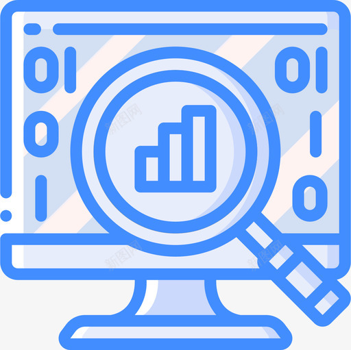 分析数据科学14蓝色图标svg_新图网 https://ixintu.com 分析 数据 科学 蓝色