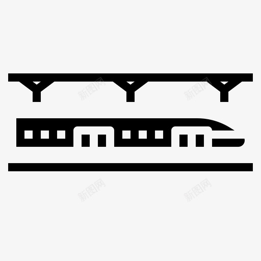 地铁公共铁路图标svg_新图网 https://ixintu.com bublictransportsolid 公共 地铁 火车 运输 铁路