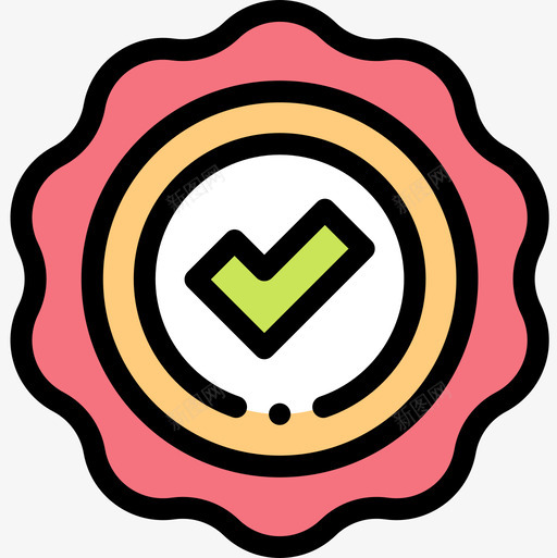 徽章评级和验证5线性颜色图标svg_新图网 https://ixintu.com 徽章 线性 评级 颜色 验证