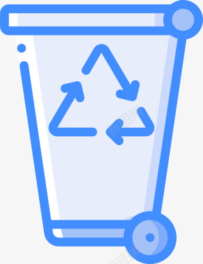 回收箱垃圾6蓝色图标图标
