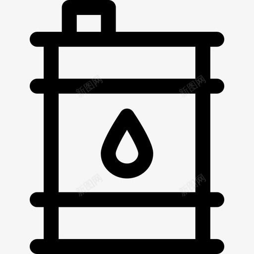 油桶经济型55线性图标svg_新图网 https://ixintu.com 油桶 线性 经济型
