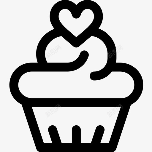 纸杯蛋糕母亲节23直系图标svg_新图网 https://ixintu.com 母亲节 直系 纸杯 蛋糕