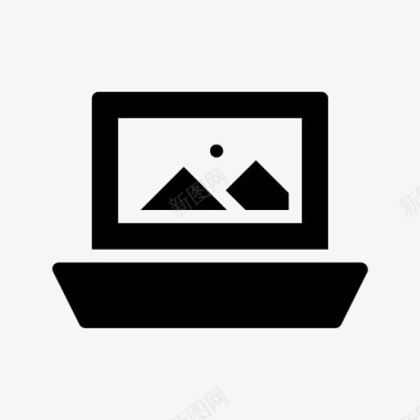 笔记本电脑电子图像图标图标