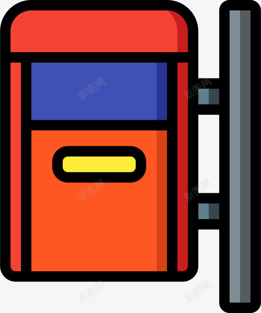 垃圾箱垃圾桶7线性颜色图标svg_新图网 https://ixintu.com 垃圾桶 垃圾箱 线性 颜色