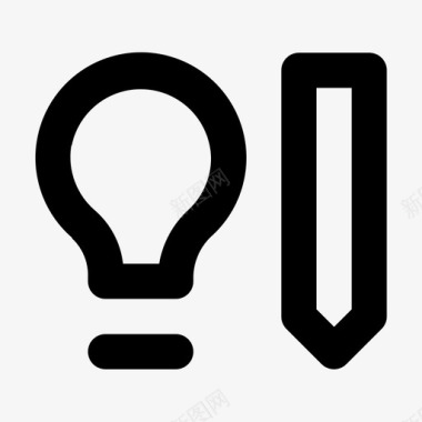 项目管理灯泡想法图标图标
