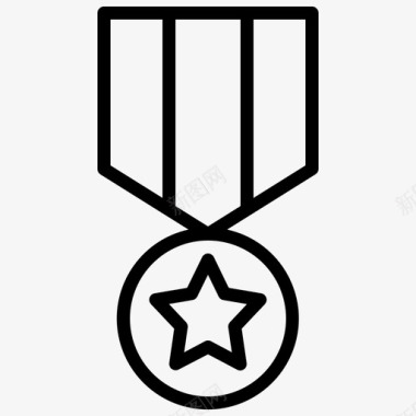 空军陆军勋章图标图标