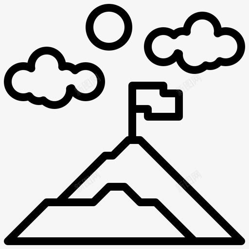 山地探险旅行4直线型图标svg_新图网 https://ixintu.com 山地 探险 旅行 直线 线型