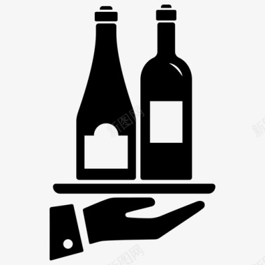 供应葡萄酒饮料活动图标图标