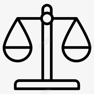 平衡法庭正义图标图标