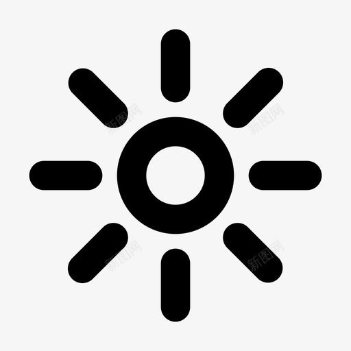 sunbrightnessgui图标svg_新图网 https://ixintu.com brightness gui sun web 图标 用户界面 网站