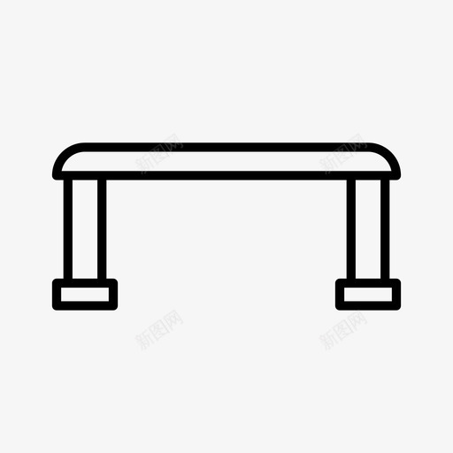 桌子可折叠家具图标svg_新图网 https://ixintu.com 书房 可折叠 家具 桌子 阅读