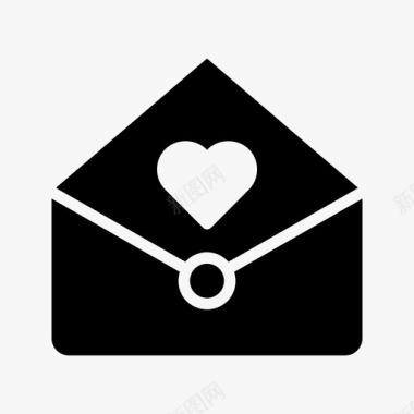 邮件收藏夹信件爱情图标图标