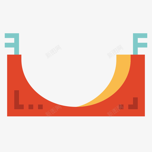 坡道滑板2平坦图标svg_新图网 https://ixintu.com 坡道 平坦 滑板