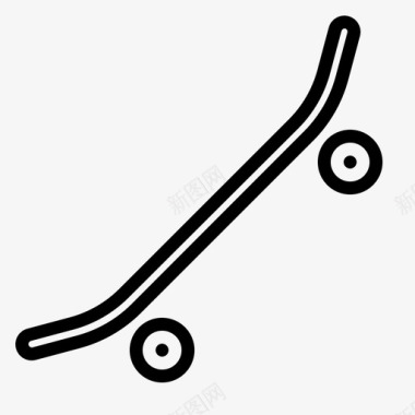 滑板滑冰运动图标图标