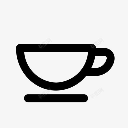 咖啡饮料热水图标svg_新图网 https://ixintu.com 咖啡 平面 杯水 热水 菜单 餐厅 饮料 马克