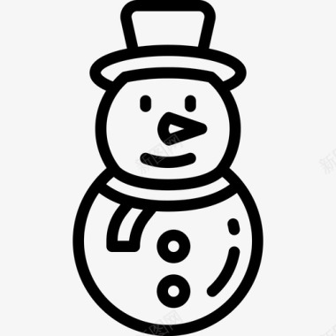 雪人圣诞节十二月图标图标