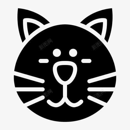 猫动物哺乳动物图标svg_新图网 https://ixintu.com 动物 哺乳动物 商店 宠物