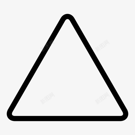 三角形箭头几何体图标svg_新图网 https://ixintu.com 三角形 几何体 形状 棱锥 箭头 锥体