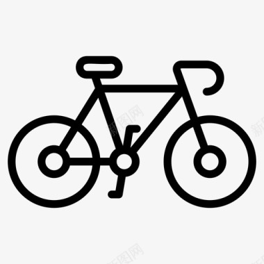 自行车手推车串联图标图标