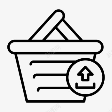 购物篮购物商店图标图标