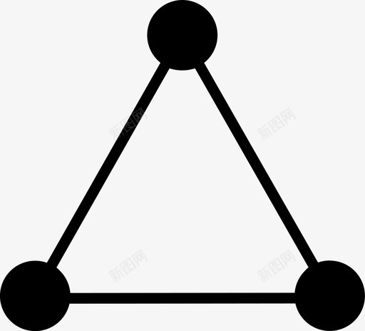 三角形连接器几何体图标svg_新图网 https://ixintu.com 三角形 几何体 棱锥 连接器 锥体