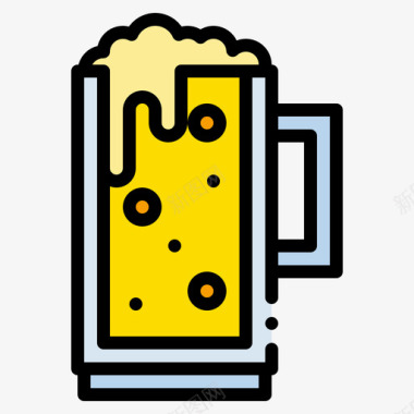 啤酒饮料34原色图标图标