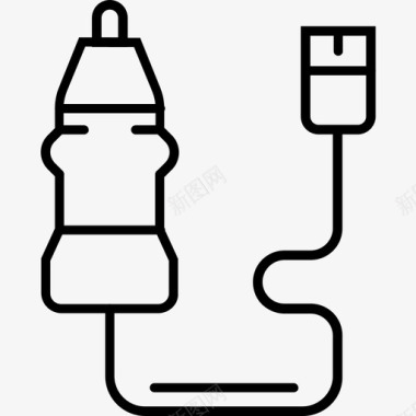 汽车充电器汽车usb图标图标