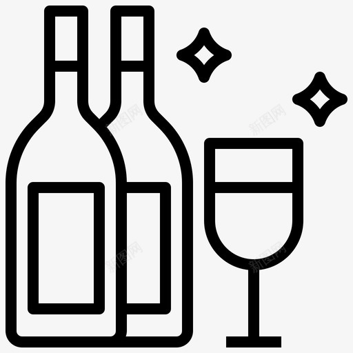 酒酒精饮料食物图标svg_新图网 https://ixintu.com 玻璃 酒精 酒酒 食物 餐厅 饮料