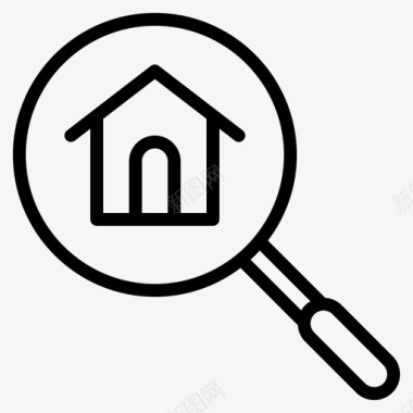 搜索家购买房子图标图标