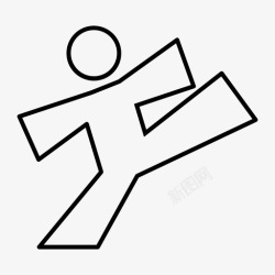 武术运动员空手道运动员武术图标高清图片