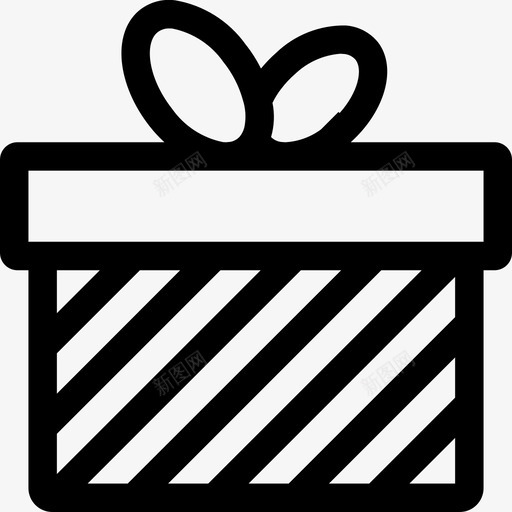 礼物生日礼物圣诞礼物图标svg_新图网 https://ixintu.com 圣诞 生日 礼物 礼盒