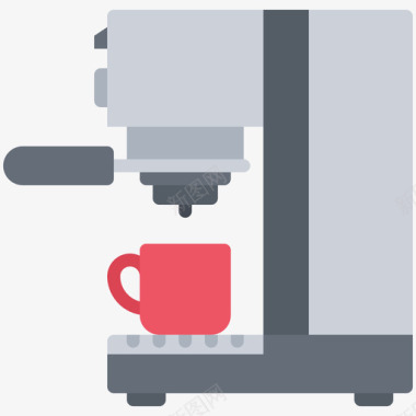 咖啡机咖啡70扁平图标图标