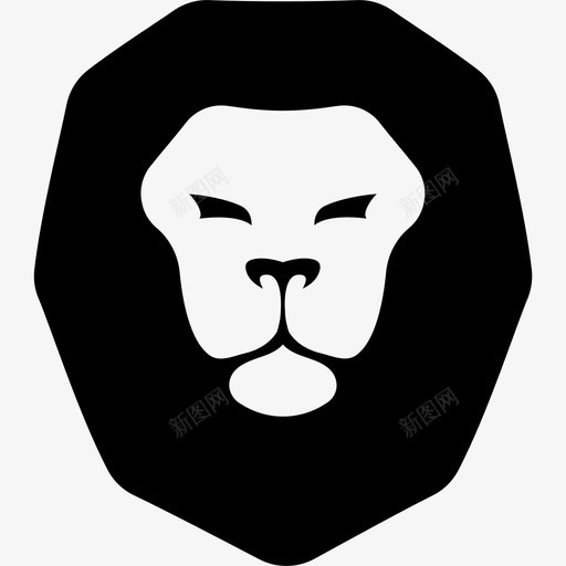 狮子动物动物园图标svg_新图网 https://ixintu.com 动物 动物园 狮子