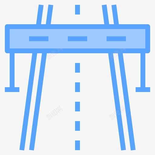 高速公路导航和地图28蓝色图标svg_新图网 https://ixintu.com 地图 导航 蓝色 高速公路
