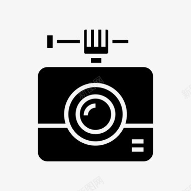 动作摄像机设备镜头图标图标