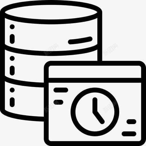 数据库数据库管理8线性图标svg_新图网 https://ixintu.com 数据库 管理 线性