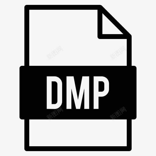 dmp文件文档扩展名图标svg_新图网 https://ixintu.com dmp solid vol 扩展名 文件 文档 类型