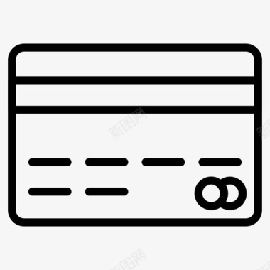 信用卡商业支付卡图标图标