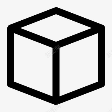 杂项长方体立方体图标图标