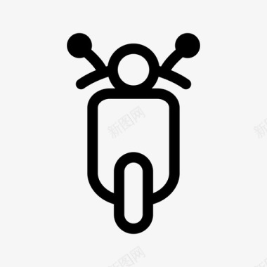 自行车摩托车滑板车图标图标