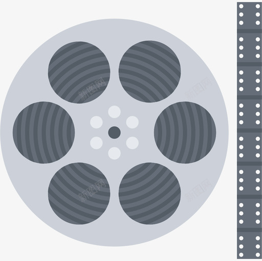 电影胶片48平图标svg_新图网 https://ixintu.com 电影 胶片